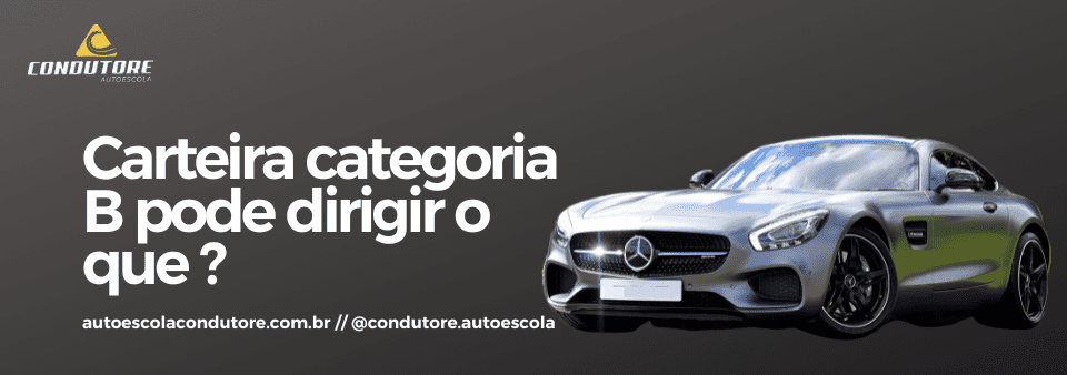 Carteira categoria B pode dirigir o que ?